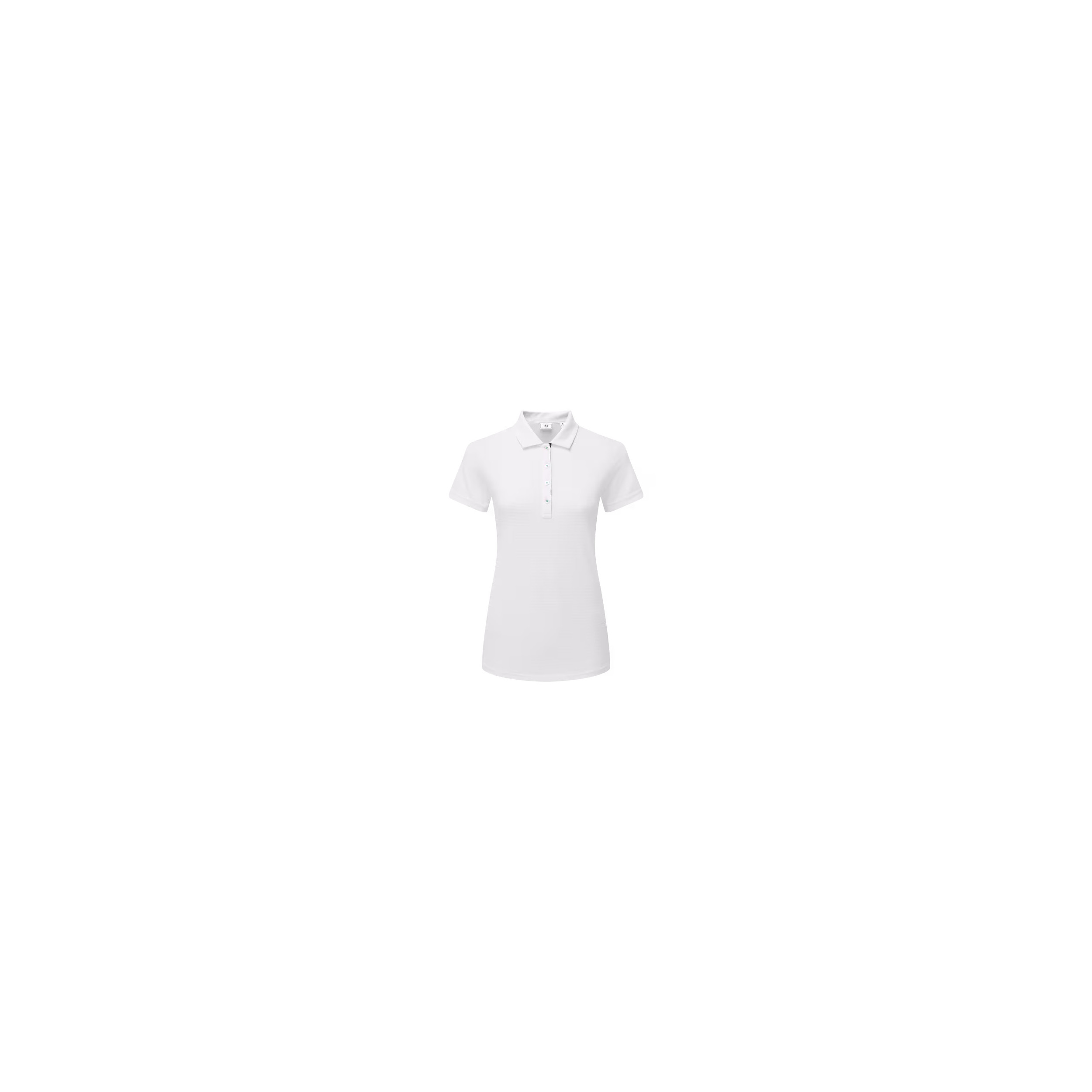 POLO FOOTJOY LADY JAQUARD STRIPE BLANCO