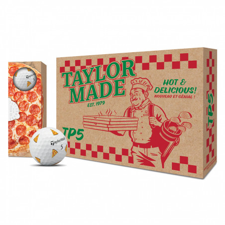 BOLAS DE GOLF TAYLORMADE TP5 PIX PIZZA