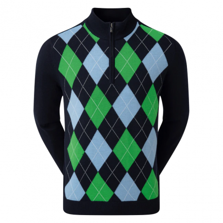 FOOTJOY WOOL BLEND 1/2 ZIP LINED PULLOVER