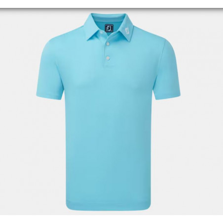 POLO FOOTJOY STRETCH PIQUE SOLID RIVIERA BLUE
