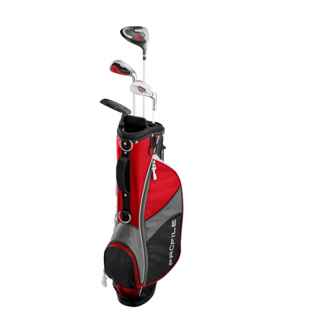 SET JUNIOR WILSON PROFILE SMALL 5-8 ROJO