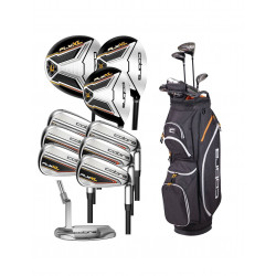 SET COMPLETO COBRA FLY XL ACERO BLACK GOLD
