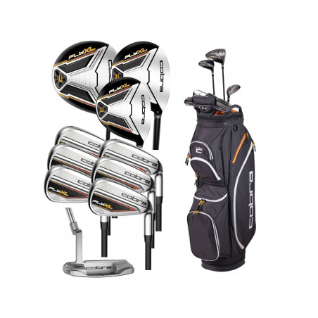 SET COMPLETO COBRA FLY XL ACERO BLACK GOLD