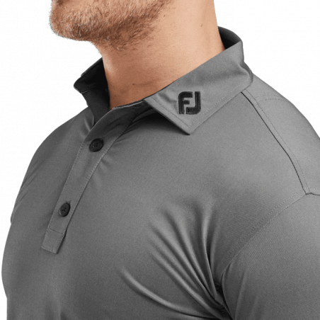 POLO FOOTJOY BANDED BIRDSEYE BLACK