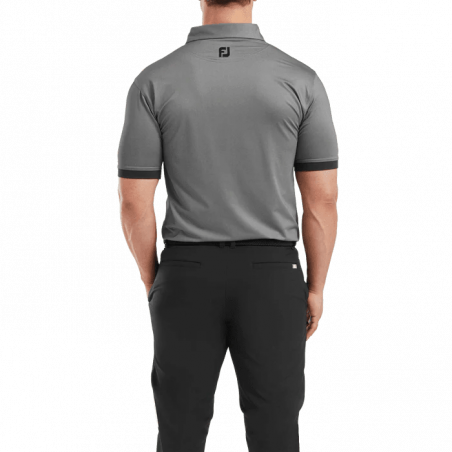 POLO FOOTJOY BANDED BIRDSEYE BLACK