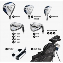 SET JUNIOR CALLAWAY XT NEGRO 11 PIEZAS