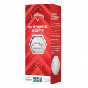 PACK 3 BOLAS DE GOLF CALLAWAY CHROME SOFT TT 