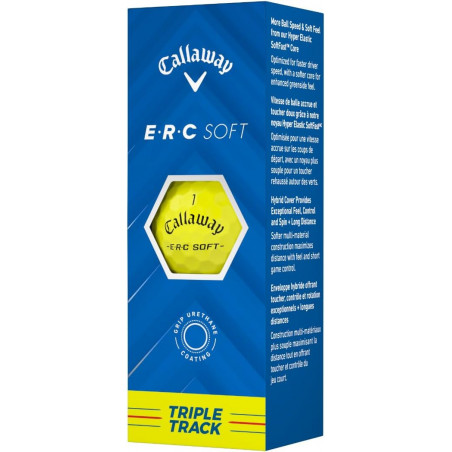 BOLAS DE GOLF CALLAWAY ERC SOFT TRIPLE TRACK AMARI