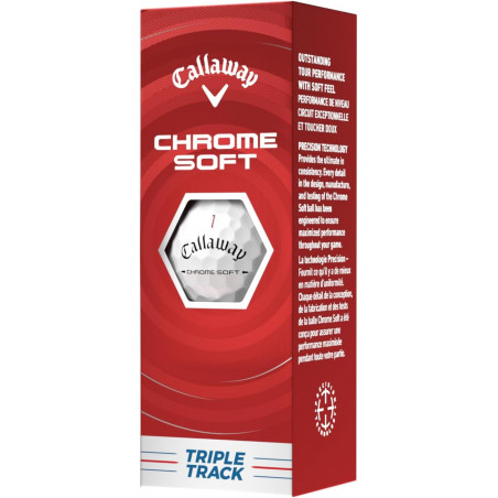 BOLAS DE GOLF CALLAWAY CHROME SOFT TRIPLE TRACK