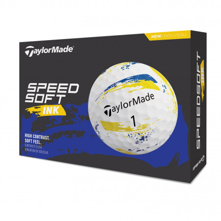 BOLAS DE GOLF TAYLORMADE SPEEDSOFT INK YLW/BLUE