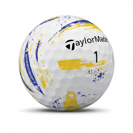 BOLAS DE GOLF TAYLORMADE SPEEDSOFT INK YLW/BLUE