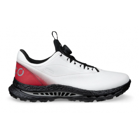ZAPATOS DE GOLF ECCO BIOM C5 BOA BLANCO/ROJO