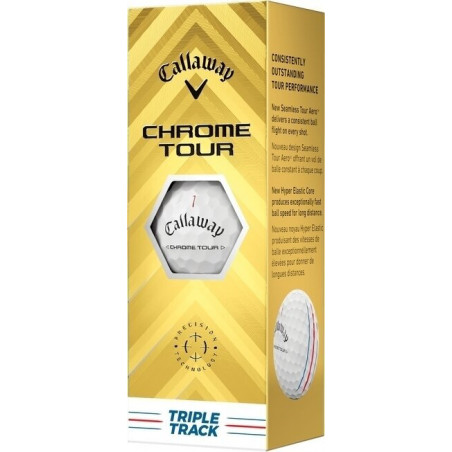 BOLAS DE GOLF CALLAWAY CHROME TOUR TT (PACK 3)