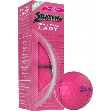 BOLAS DE GOLF SRIXON SOFT FEEL LADY ROSA