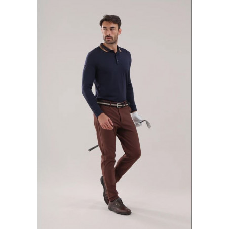 PANTALON CHERVO SETTO MARRON 4020
