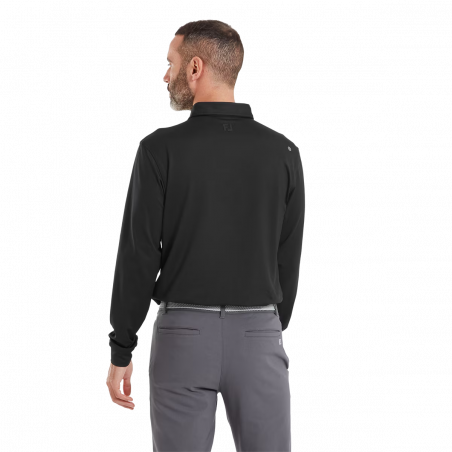 POLO FOOTJOY TS MANGA LARGA BLACK 41722