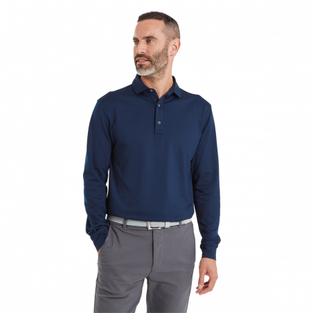 POLO FOOTJOY TS MANGA LARGA NAVY 41721