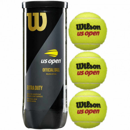BOTE 3 BOLAS TENIS WILSON US OPEN
