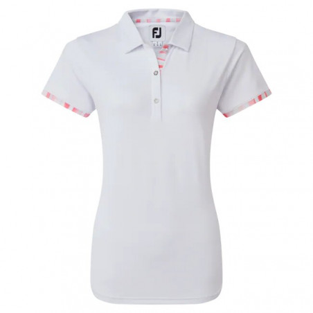 POLO FJ WATERCOLOUR TRIM PIQUE LADY