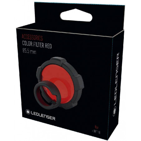 FILTROS LED LENSER COR VERMELHA + PROTECTOR PARA M18