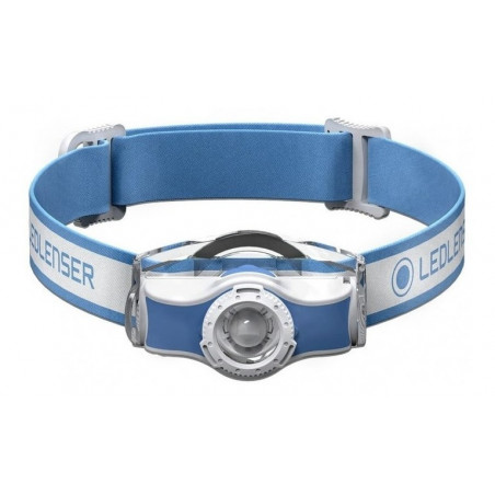 LUZ FRONTAL LED LENSER RECARGABLE AZUL 400LM