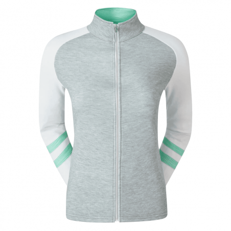 FOOTJOY WOMEN'S FULL-ZIP RAGLAN COLOUR BLOCK