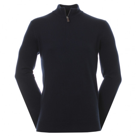 JERSEY FJ WOOL BLEND 1/2 ZIP