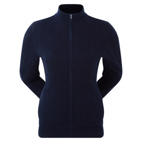 JERSEY FOOTJOY FULL-ZIP LINHA NAVY LADY