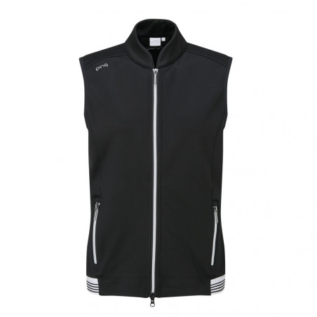 CHALECO PING DOT LADY BLACK/WHITE