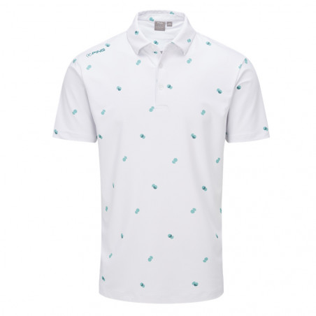 POLO PING TWO TONE WHITE/AQUARIUS MULTI