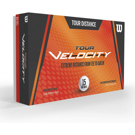 GOLF BALLS WILSON TOUR VELOCITY DISTANCE WHITE