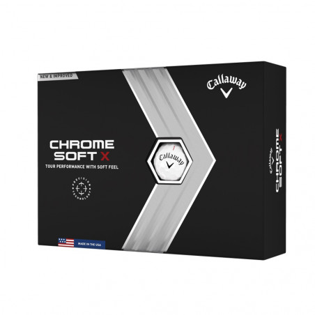 BOLAS DE GOLF CALLAWAY CHROME SOFT X BLANCA