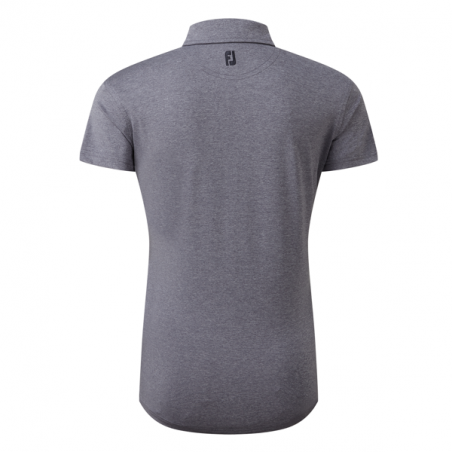 POLO FJ HEATHER SELF-COLLAR LISLE LADY NAVY