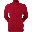 JERSEY FOOTJOY FULL-ZIP LINED LADY RED