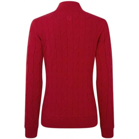 JERSEY FOOTJOY FULL-ZIP LINED LADY RED