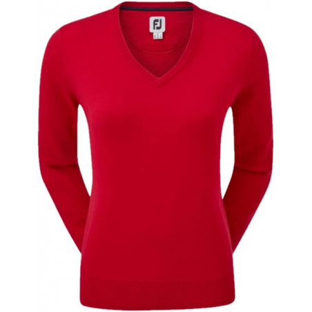 JERSEY FOOTJOY WOOL BLEND V-NECK LADY