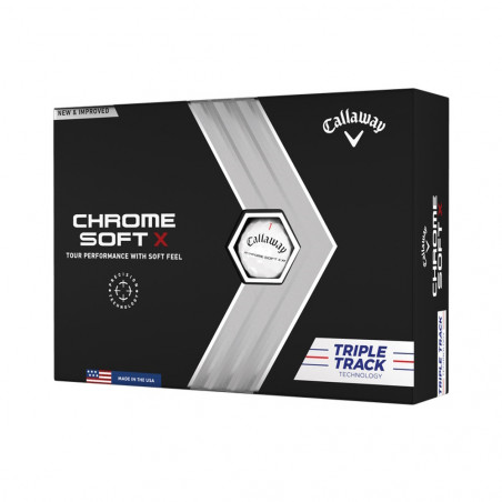 BOLAS DE GOLF CALLAWAY CHROME SOFT X TRIPLE TRACK