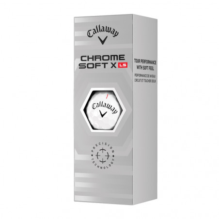 GOLF BOLAS CALLAWAY CROME SOFT X LS BRANCA