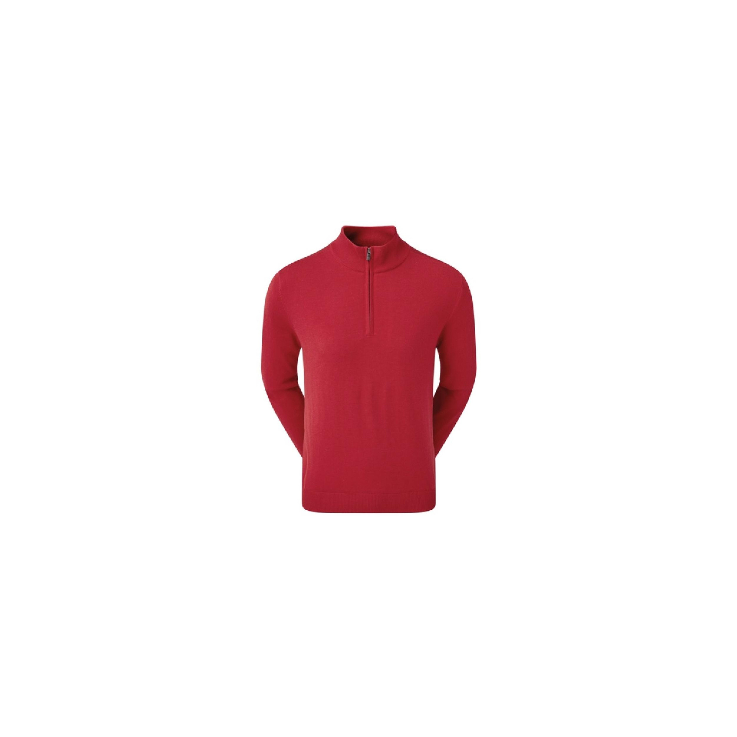 FOOTJOY WOOL BLEND 1/2 ZIP LINED PULLOVER