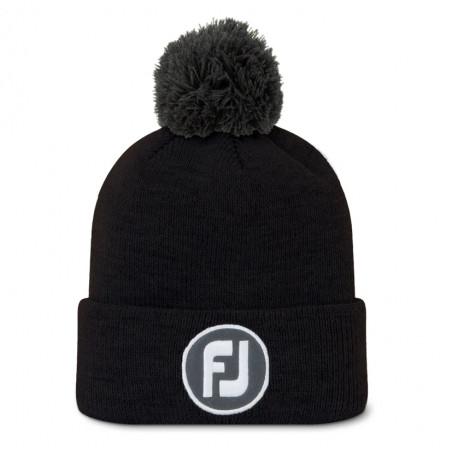 GORRO FOOTJOY SOLID POM POM BLACK 