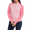 JERSEY 1/4 ZIP MID LAYER PINK LMON
