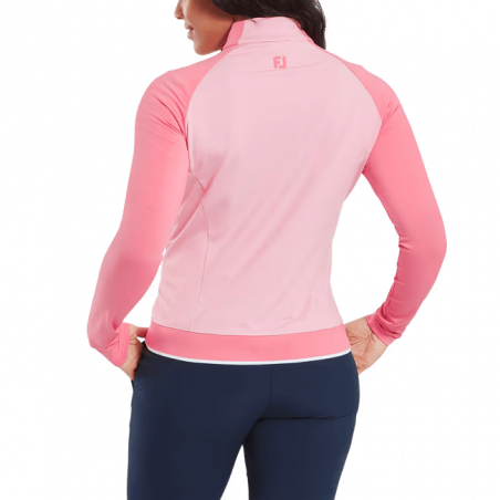 JERSEY 1/4 ZIP MID LAYER PINK LMON