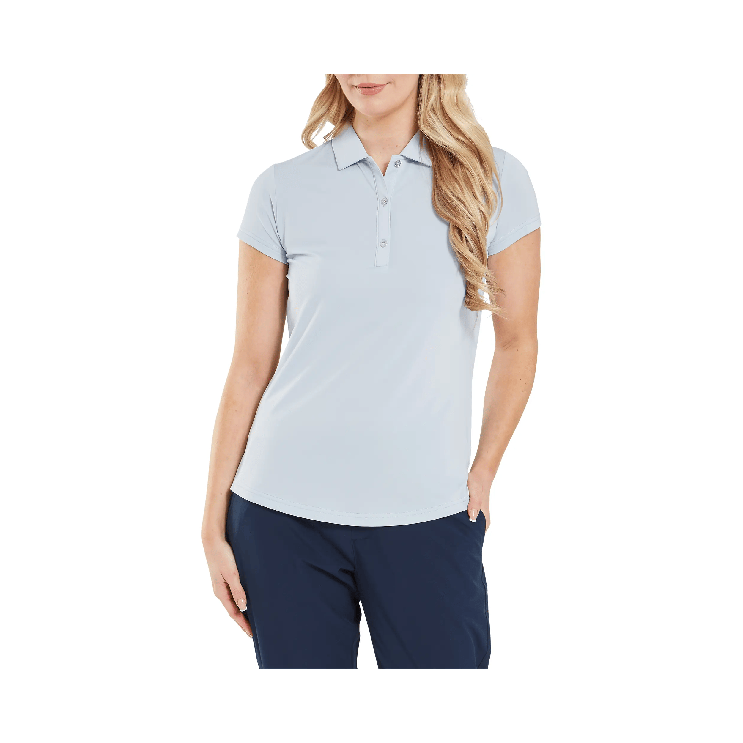 POLO FOOTJOY CAP SLEEVE LISLE SKYWAY