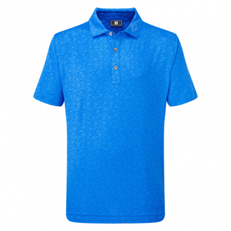 POLO FOOTJOY JUNIOR FLORAL LISLE COBALT