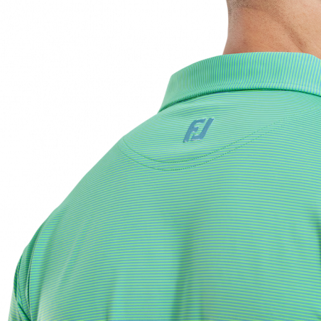POLO FOOTJOY MICRO FEEDER STRIPE LISLELGN/MNT
