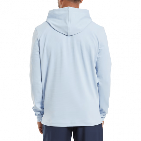 JERSEY FOOTJOY OTTOMAN JACQUARD HOODIE SKY