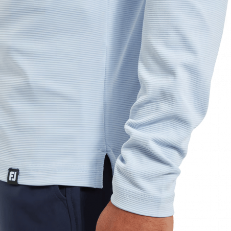 JERSEY FOOTJOY OTTOMAN JACQUARD HOODIE SKY