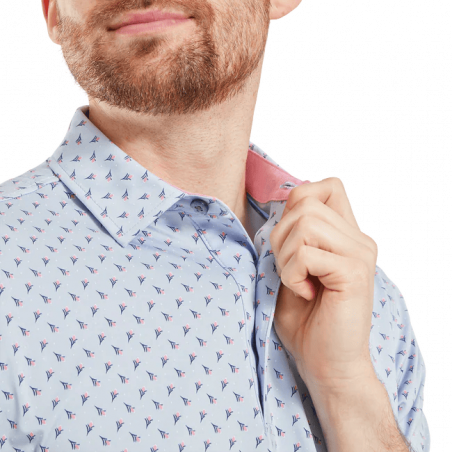 POLO FOOTJOY FLOWER BUD FOULARD SKYWAY