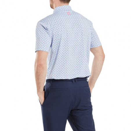 POLO FOOTJOY FLOWER BUD FOULARD SKYWAY