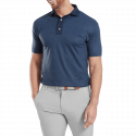 POLO FOOTJOY ETCHED TEXTURE PRINT LISLE NVY